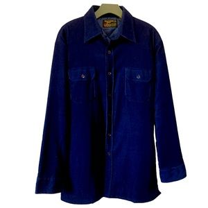 Sportsman Shirt Jacket Shacklet Quilted Gorpcore Outerwear Vintage Large Navy